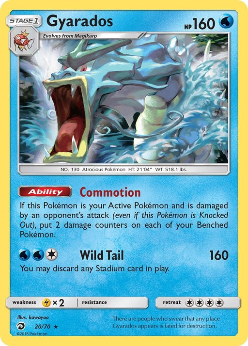 Image for Gyarados (20/70) (Reverse Holofoil) [Dragon Majesty] - Pokemon