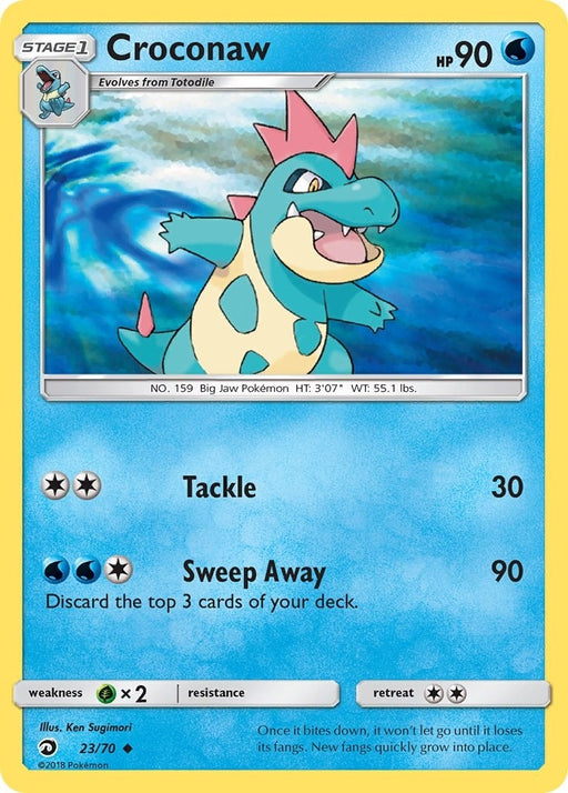 Image for Croconaw (23/70) (Reverse Holofoil) [Dragon Majesty] - Pokemon