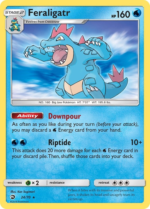 Image for Feraligatr (24/70) (Holofoil) [Dragon Majesty] - Pokemon