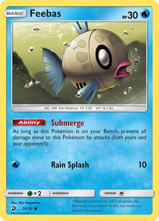 Image for Feebas (28/70) (Reverse Holofoil) [Dragon Majesty] - Pokemon