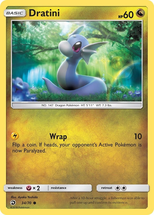 Image for Dratini (34) (34/70) (Reverse Holofoil) [Dragon Majesty] - Pokemon