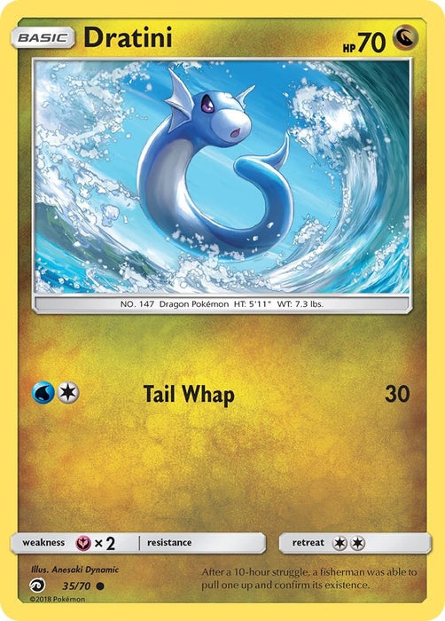 Image for Dratini (35) (35/70) (Reverse Holofoil) [Dragon Majesty] - Pokemon