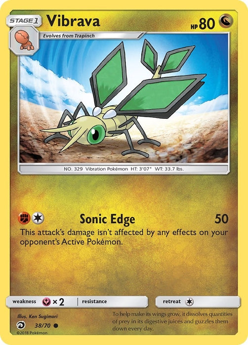 Image for Vibrava (38/70) [Dragon Majesty] - Pokemon