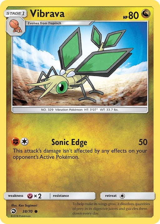 Image for Vibrava (38/70) [Dragon Majesty] - Pokemon