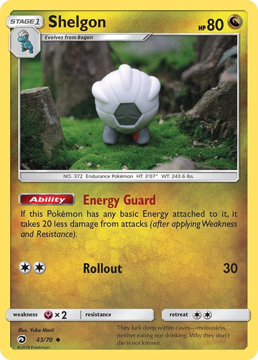 Image for Shelgon (43/70) (Reverse Holofoil) [Dragon Majesty] - Pokemon
