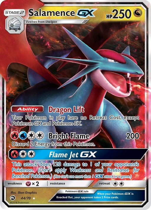 Image for Salamence GX (44/70) (Holofoil) [Dragon Majesty] - Pokemon
