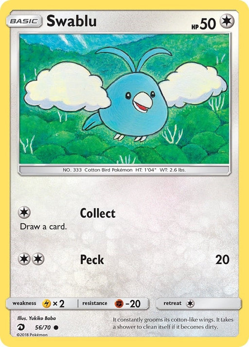 Image for Swablu (56) (56/70) [Dragon Majesty] - Pokemon