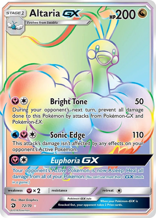 Image for Altaria GX (Secret) (72/70) (Holofoil) [Dragon Majesty] - Pokemon