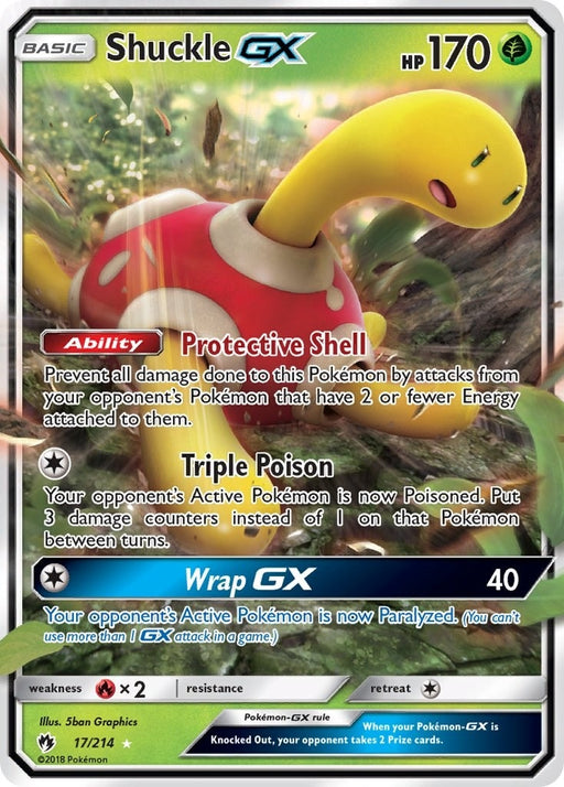 Image for Shuckle GX (17/214) (Holofoil) [SM - Lost Thunder] - Pokemon