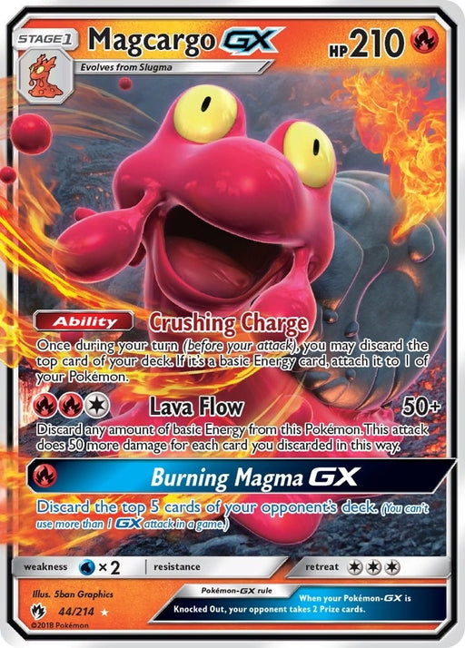 Image for Magcargo GX (44/214) (Holofoil) [SM - Lost Thunder] - Pokemon
