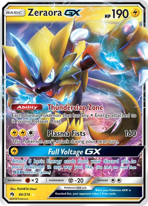 Image for Zeraora GX (86/214) (Holofoil) [SM - Lost Thunder] - Pokemon