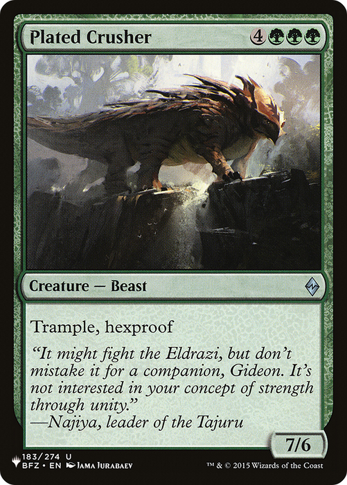 Plated Crusher [PLST-BFZ-183] - The List