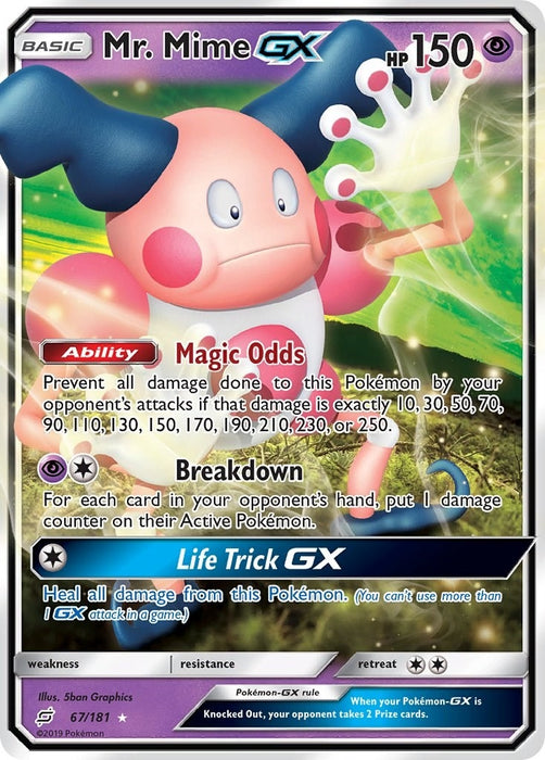 Image for Mr. Mime GX (67/181) (Holofoil) [SM - Team Up] - Pokemon