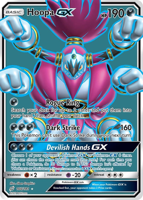 Image for Hoopa GX (Full Art) (166/181) (Holofoil) [SM - Team Up] - Pokemon