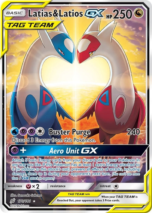 Image for Latias & Latios GX (Alternate Full Art) (170/181) (Holofoil) [SM - Team Up] - Pokemon