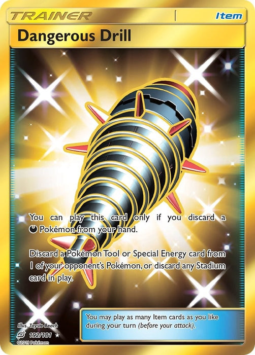 Image for Dangerous Drill (Secret) (192/181) (Holofoil) [SM - Team Up] - Pokemon