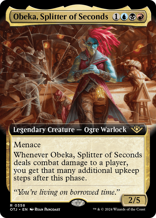 Obeka, Splitter of Seconds (Extended Art) [OTJ-358] - Outlaws of Thunder Junction