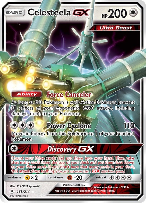Image for Celesteela GX (163/214) (Holofoil) [SM - Unbroken Bonds] (SM10) - Pokemon