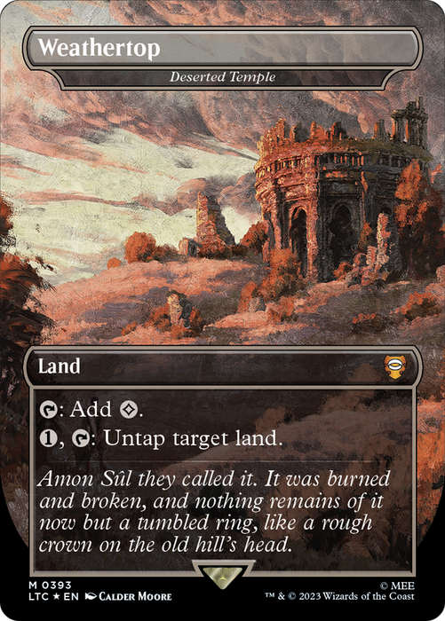 Deserted Temple / Weathertop (Borderless) [LTC-393] Foil - Tales of Middle-earth Commander