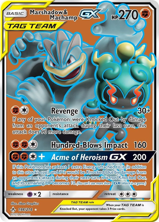 Image for Marshadow & Machamp GX (198) (Full Art) (198/214) (Holofoil) [SM - Unbroken Bonds] (SM10) - Pokemon