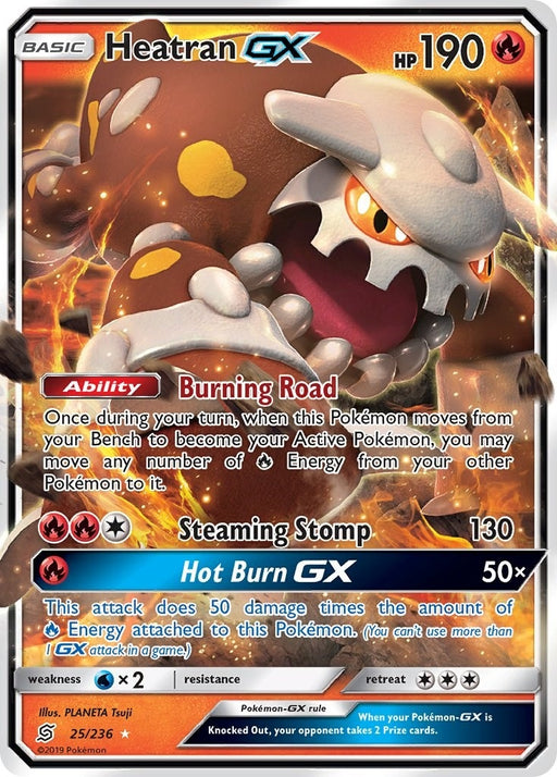 Image for Heatran GX (25/236) (Holofoil) [SM - Unified Minds] - Pokemon