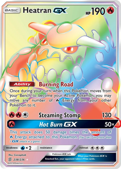 Image for Heatran GX (Secret) (238/236) (Holofoil) [SM - Unified Minds] - Pokemon