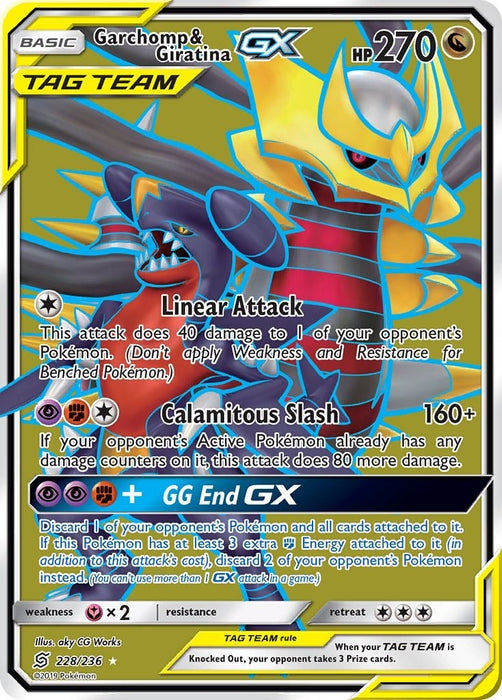 Image for Garchomp & Giratina GX (Full Art) (228/236) (Holofoil) [SM - Unified Minds] - Pokemon