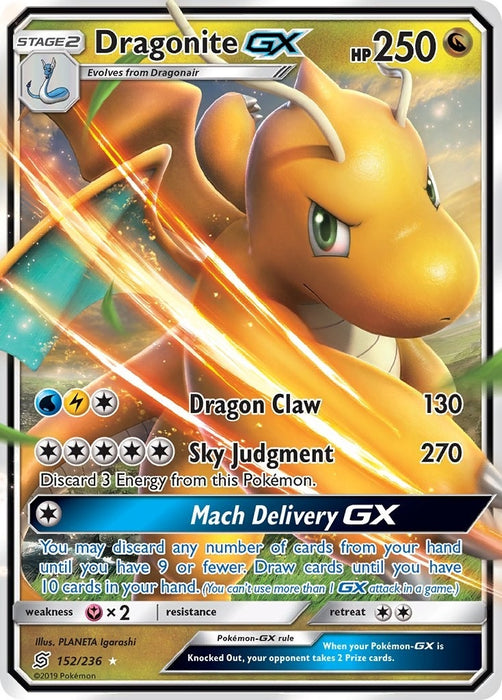 Image for Dragonite GX (152/236) (Holofoil) [SM - Unified Minds] - Pokemon