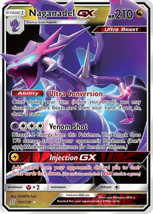 Image for Naganadel GX (160/236) (Holofoil) [SM - Unified Minds] - Pokemon