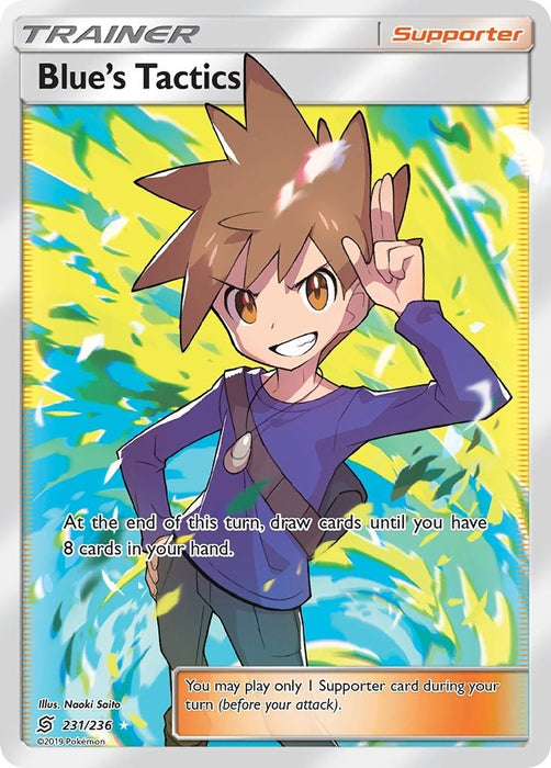 Image for Blue's Tactics (Full Art) (231/236) (Holofoil) [SM - Unified Minds] - Pokemon