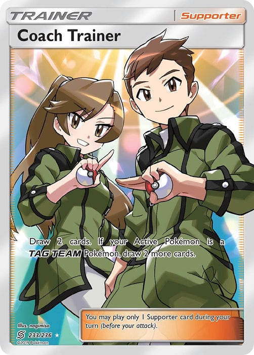 Image for Coach Trainer (Full Art) (233/236) (Holofoil) [SM - Unified Minds] - Pokemon