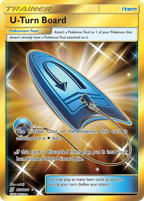 Image for U-Turn Board (Secret) (255/236) (Holofoil) [SM - Unified Minds] - Pokemon