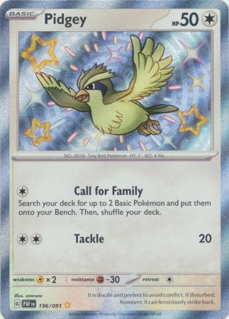 Pidgey (196/091) [Scarlet & Violet: Paldean Fates]