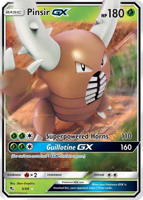 Image for Pinsir GX (6/68) (Holofoil) [Hidden Fates] - Pokemon
