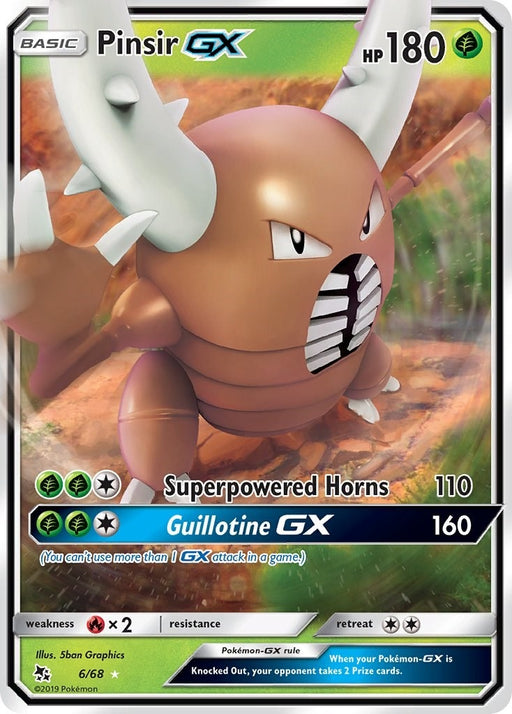 Image for Pinsir GX (6/68) (Holofoil) [Hidden Fates] - Pokemon