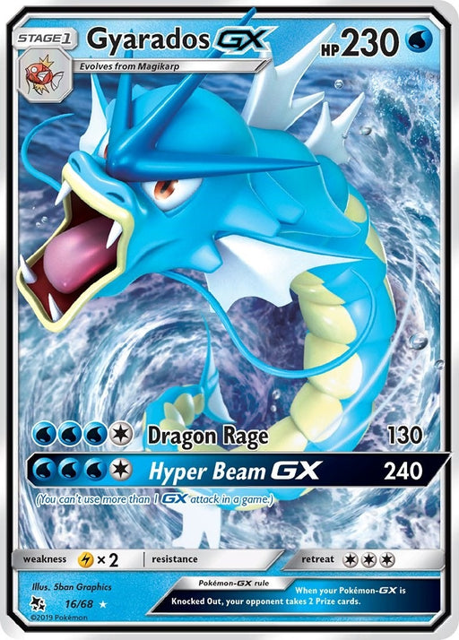 Image for Gyarados GX (16/68) (Holofoil) [Hidden Fates] - Pokemon