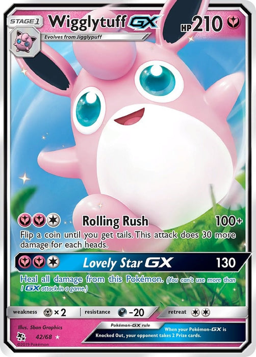 Image for Wigglytuff GX (42/68) (Holofoil) [Hidden Fates] - Pokemon