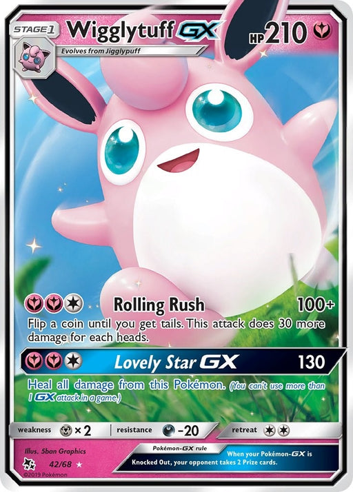 Image for Wigglytuff GX (42/68) (Holofoil) [Hidden Fates] - Pokemon