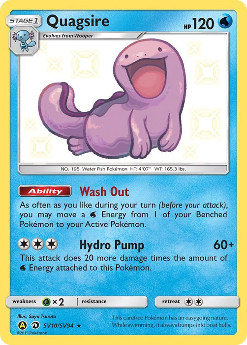 Image for Quagsire (SV10/SV94) (Holofoil) [Hidden Fates: Shiny Vault] - Pokemon