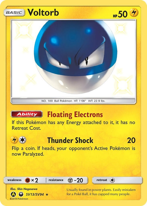 Image for Voltorb (SV13/SV94) (Holofoil) [Hidden Fates: Shiny Vault] - Pokemon