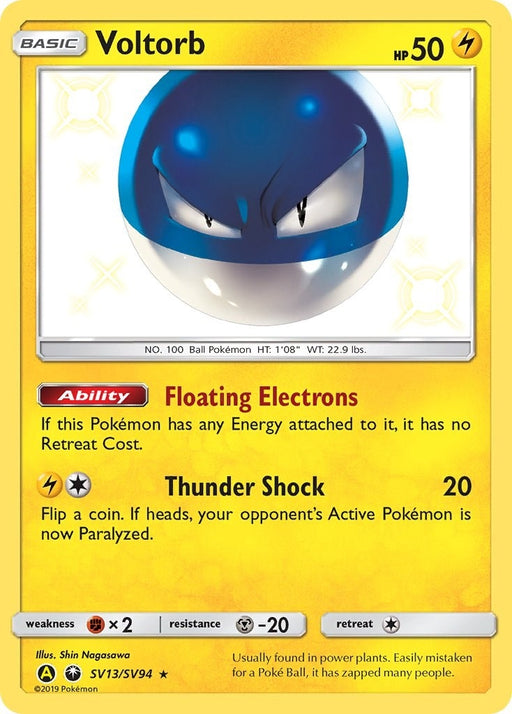Image for Voltorb (SV13/SV94) (Holofoil) [Hidden Fates: Shiny Vault] - Pokemon
