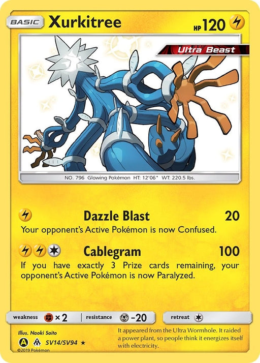 Image for Xurkitree (SV14/SV94) (Holofoil) [Hidden Fates: Shiny Vault] - Pokemon