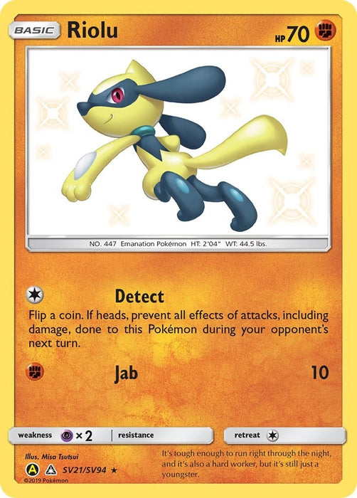 Image for Riolu (SV21/SV94) (Holofoil) [Hidden Fates: Shiny Vault] - Pokemon