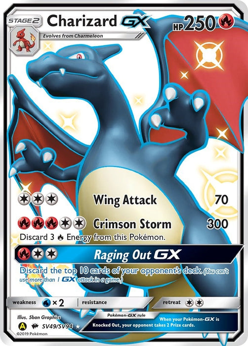 Image for Charizard GX (SV49/SV94) (Holofoil) [Hidden Fates: Shiny Vault] - Pokemon