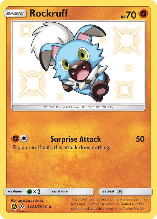 Image for Rockruff (SV23/SV94) (Holofoil) [Hidden Fates: Shiny Vault] - Pokemon