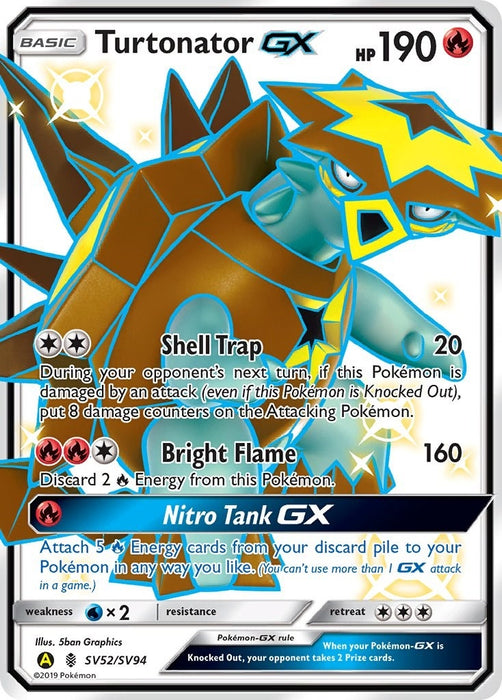 Image for Turtonator GX (SV52/SV94) (Holofoil) [Hidden Fates: Shiny Vault] - Pokemon