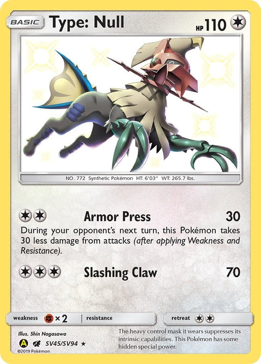 Image for Type: Null (SV45/SV94) (Holofoil) [Hidden Fates: Shiny Vault] - Pokemon