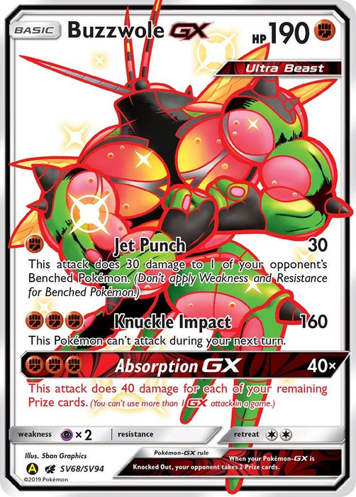 Image for Buzzwole GX (SV68/SV94) (Holofoil) [Hidden Fates: Shiny Vault] - Pokemon
