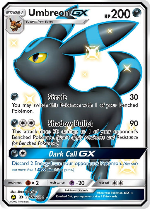 Image for Umbreon GX (SV69/SV94) (Holofoil) [Hidden Fates: Shiny Vault] - Pokemon