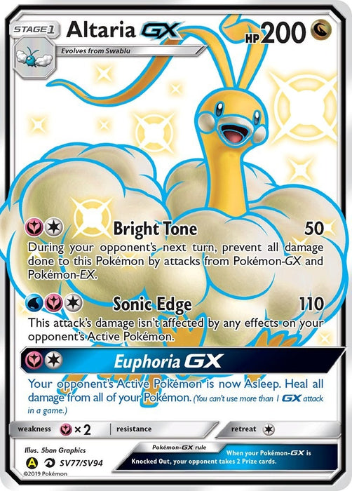Image for Altaria GX (SV77/SV94) (Holofoil) [Hidden Fates: Shiny Vault] - Pokemon